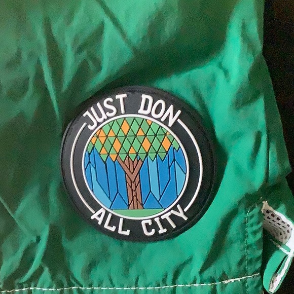 Purple white and green swim shorts - Picture 2 of 4